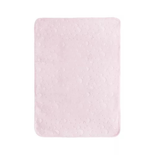 Lorelli Dombornyomott polár takaró 80x110cm - Pink