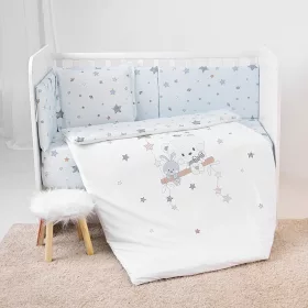   Lorelli Sunny 5 részes ágynemű garnitúra - Bear with Swing Blue