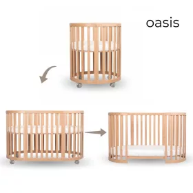 Espiro Oasis Fa kiságy - 11 Light wood