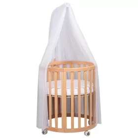   Espiro Baldachin tartóval Oasis kiságyhoz - Natural Beech / White