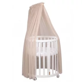 Espiro Baldachin tartóval Oasis kiságyhoz - White / Beige