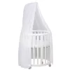 Espiro Baldachin tartóval Oasis kiságyhoz - White / White