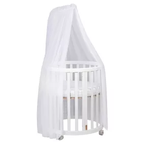 Espiro Baldachin tartóval Oasis kiságyhoz - White / White