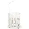 Espiro Baldachin tartóval Oasis kiságyhoz - White / White