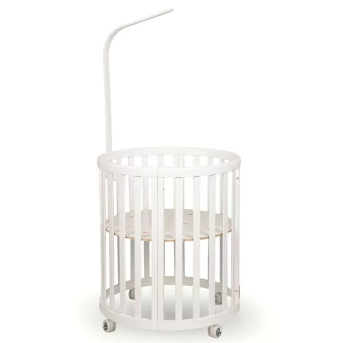Espiro Baldachin tartóval Oasis kiságyhoz - White / White