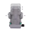 Chipolino Go'n'Grow I-Size Isofix autósülés 100-150cm - platinum