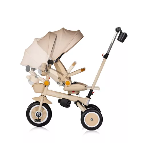 Chipolino Marathon Smart 360 összecsukható tricikli kupolával - latte