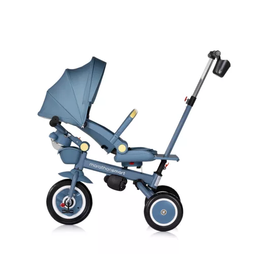Chipolino Marathon Smart 360 összecsukható tricikli kupolával - denim