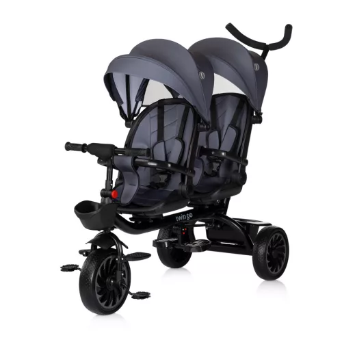 Chipolino Twin Go ikertricikli - charcoal
