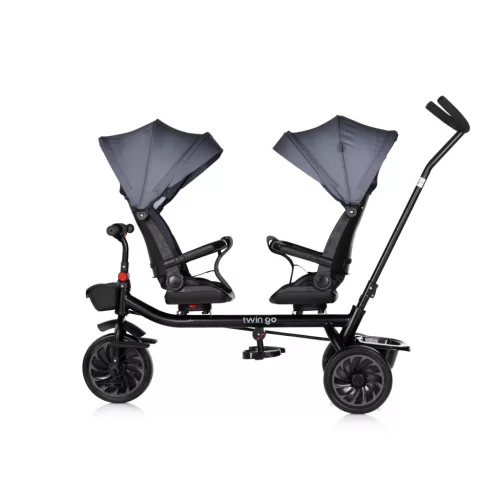 Chipolino Twin Go ikertricikli - charcoal