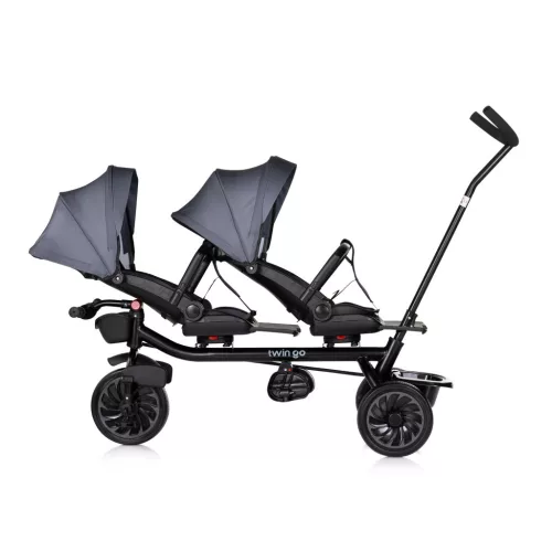 Chipolino Twin Go ikertricikli - charcoal