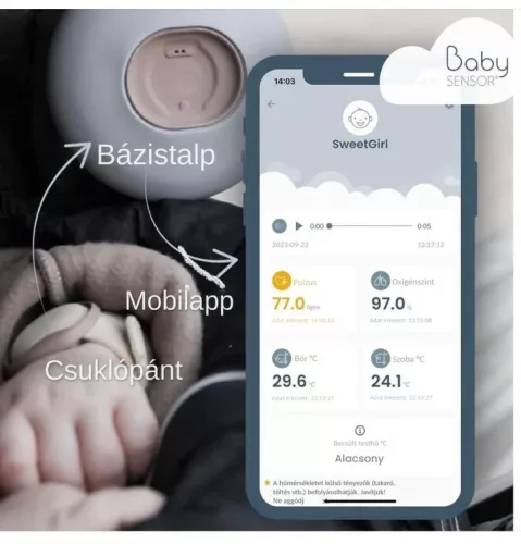 BabySensor Relax Twins - ikres okos babafigyelő rendszer