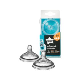   Tommee Tippee Advanced anti-colic gyors folyású cumisüveg cumi 2 db M
