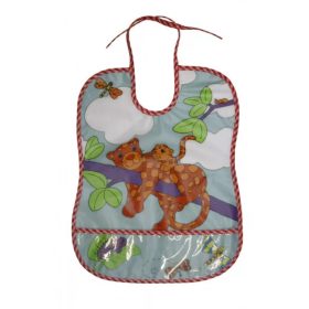 Baby Care zsebes előke 100%PEVA - állatmintás