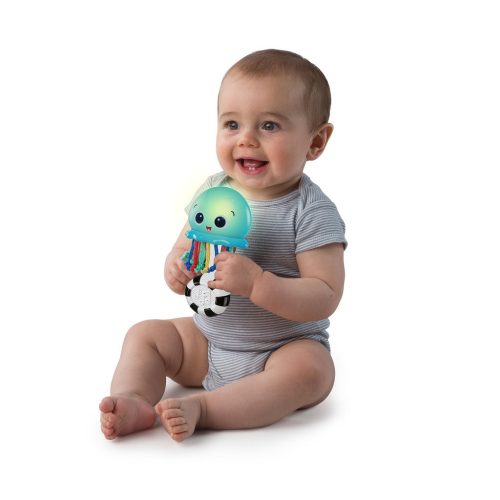 Baby Einstein Zenélő és világító játék, Ocean Glow Sensory Shaker™, 0  hó+