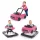 Bright Starts Bébikomp, 3in1 Ford Mustang, Pink, 6 hó+, 12 kg-ig