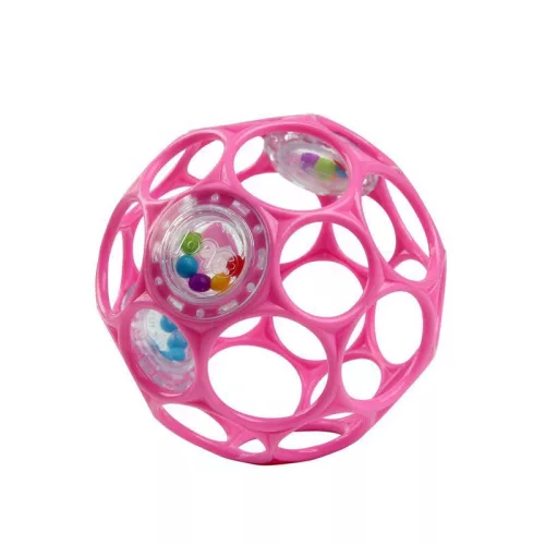 OBALL játék, Csörgő, 10 cm, dark pink, 0 hó+