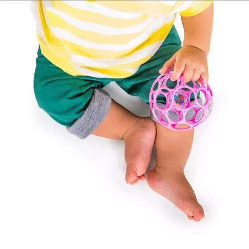 OBALL játék, Csörgő, 10 cm, dark pink, 0 hó+