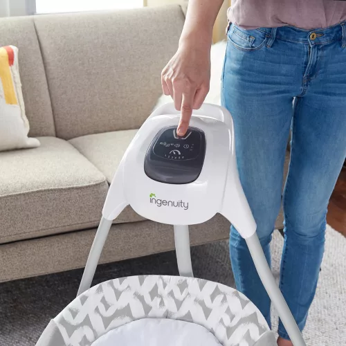 INGENUITY Nagy hinta rezgő hintaszékkel és dallamokkal, USB, 2in1 Raylan, 0 hó+, 9 kg-ig