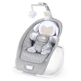   INGENUITY Rezgő hintaszék dallamokkal, Cuddle Lamb, 0 hó+ 18 kg-ig, 2019