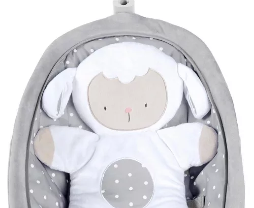 INGENUITY Rezgő hintaszék dallamokkal, Cuddle Lamb, 0 hó+ 18 kg-ig, 2019