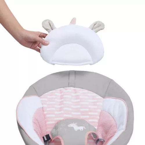INGENUITY Rezgő pihenőszék dallamokkal, Flora the Unicorn™, 0 hó+, 9 kg-ig