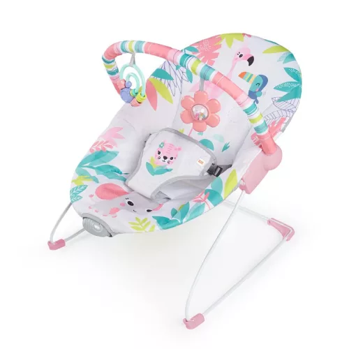 Bright Starts Rezgő pihenőszék, Flamingo Vibes™, 0 hó+, 9 kg-ig