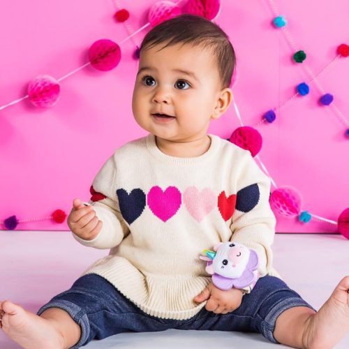 Bright Starts 2 db csörgő karkötő rágókával, egyszarvú/láma, 0 hó+