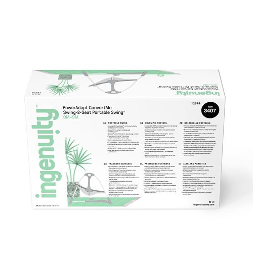 INGENUITY Átalakítható rezgő hinta dallamokkal és adapterrel, Swell™, 2in1, 0 hó+, 9 kg-ig