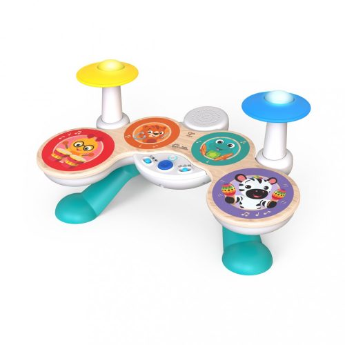 Baby Einstein Zenélő játék dob készlet, Together in Tune Drums™, Connected Magic Touch™, HAPE, 12 hó+