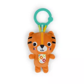   Bright Starts Plüss csörgő tigris C-karikán, Jingle Joy™, 0 hó+