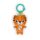 Bright Starts Plüss csörgő tigris C-karikán, Jingle Joy™, 0 hó+