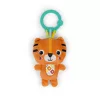 Bright Starts Plüss csörgő tigris C-karikán, Jingle Joy™, 0 hó+