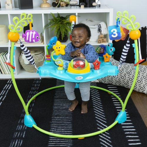 Baby Einstein Ugráló/Tevékenységi központ 2 az 1-ben Curiosity Cove™ 6 hónapos kortól 11 kg-ig