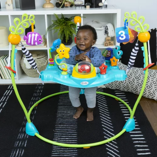 Baby Einstein Ugráló/Tevékenységi központ 2 az 1-ben Curiosity Cove™ 6 hónapos kortól 11 kg-ig