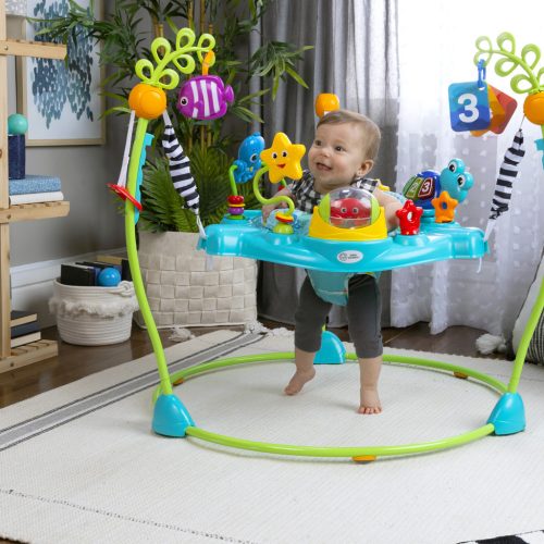 Baby Einstein Ugráló/Tevékenységi központ 2 az 1-ben Curiosity Cove™ 6 hónapos kortól 11 kg-ig
