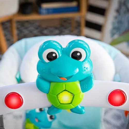 Baby Einstein Zenélő rezgő pihenőszék fényekkel Kick to It Neptune 9 kg-ig