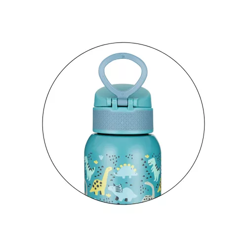 Petite&Mars Rozsdamentes acél termoszpalack ivócsőrrel 500 ml Dino Park 36m+