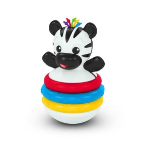   Baby Einstein Rágóka építőjáték, zebra Stack & Wobble Zen™, 3 hó+
