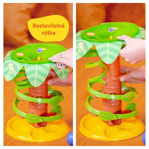 BRIGHT STARTS Zenélő golyópálya Tropical Twirl - 6hó+