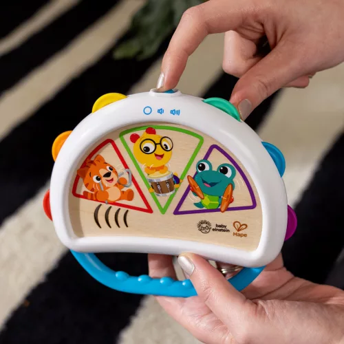 Baby Einstein Játék zenélő tamburin Tap & Shake™ Magic Touch™ HAPE - 6hó+