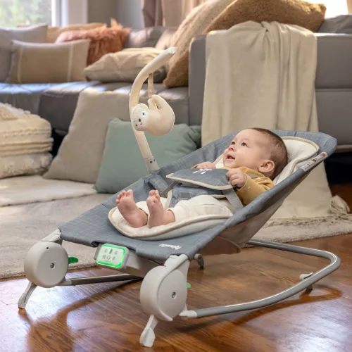 INGENUITY Rezgő masszázs pihenőszék dallamokkal, Happy Belly™, Rock-to-Bounce, Parker™, 0 hó+ 9 kg-ig