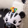BABY EINSTEIN Rágóka csörgővel zebra Zen™ Shake-a-Shape BPA mentes - 0hó+