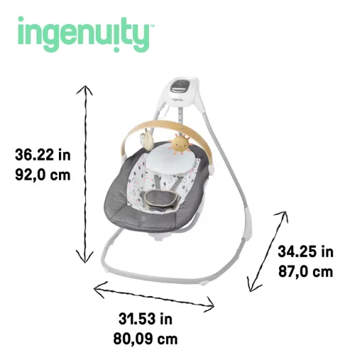INGENUITY Parker™ zenélő hintaszék 0 hónapos kortól, 9 kg-ig