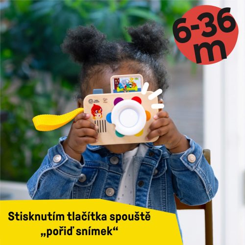 BABY EINSTEIN Interaktív játék hanggal fényképezőgép HAPE - 6hó+