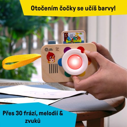 BABY EINSTEIN Interaktív játék hanggal fényképezőgép HAPE - 6hó+