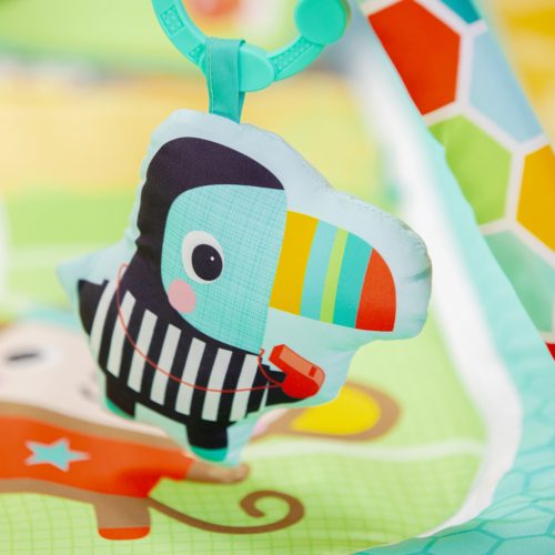 BRIGHT STARTS Játszószőnyeg játékhíddal és aktivitással Oball Gyp & Kick™ - 0hó+