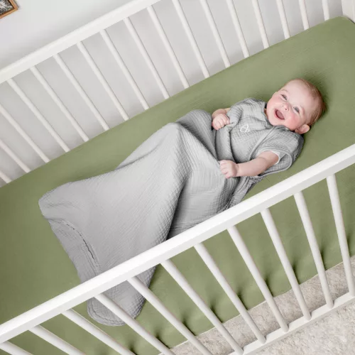INGENUITY Alvózsák pamut TOG 2,5 SwaddleMe™ Heather Grey 3m+