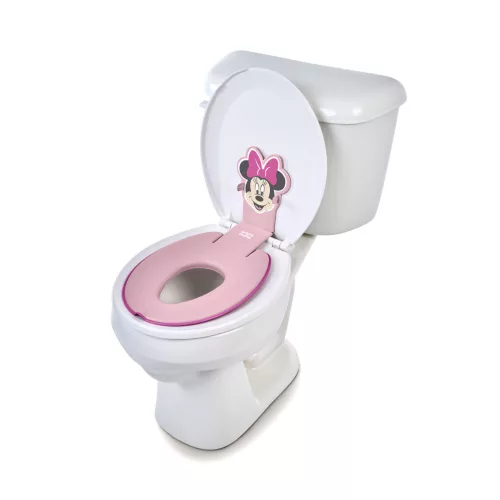 Bright Starts WC szűkítő öntapadós Flip & Sit™ MINNIE MOUSE™ 18 hónapos kortól, 23 kg-ig