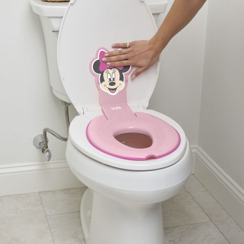 Bright Starts WC szűkítő öntapadós Flip & Sit™ MINNIE MOUSE™ 18 hónapos kortól, 23 kg-ig